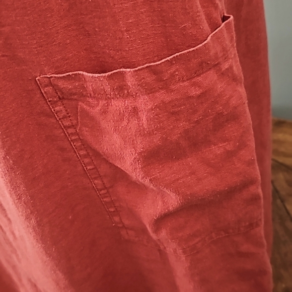 Ladies Twik Rust Color Dress Romper with 2 pockets | Sz M - Picture 2 of 5